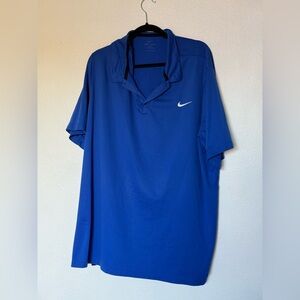 Nike Men's dry-fit 3xl Blue Polo Shirt